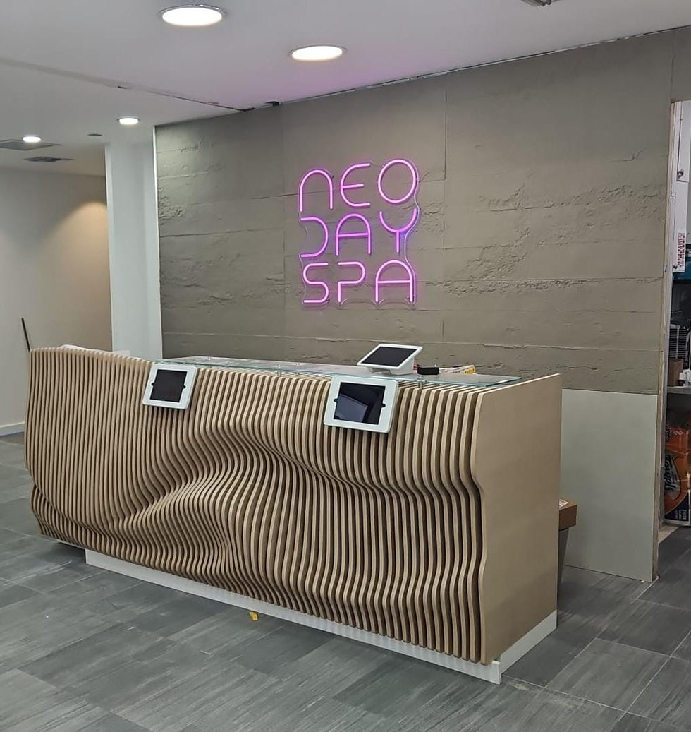 Front desk at Neo Day Spa in Brickell, Miami