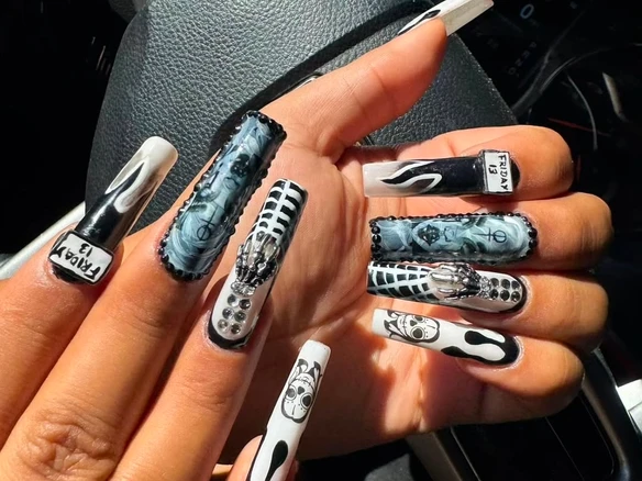 Spooky & Stylish: The Best Halloween Nails in Brickell